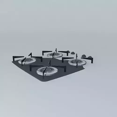 Cooktop Fischer 4Q VRAY Free 3D model