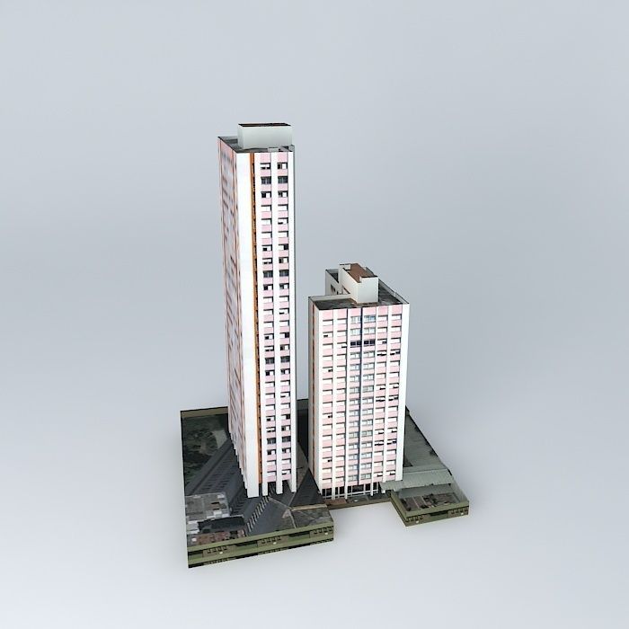Empire Building Blocks A and B Free 3D model_2