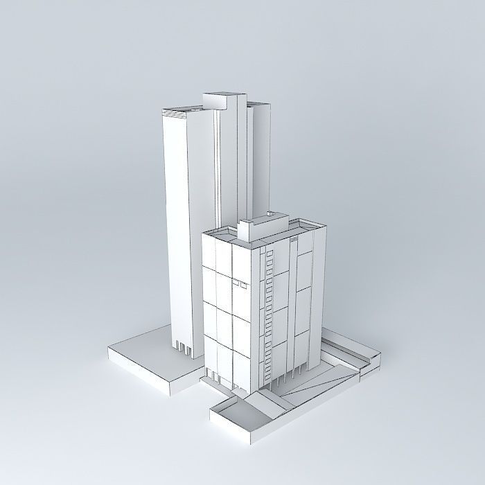 Empire Building Blocks A and B Free 3D model_4