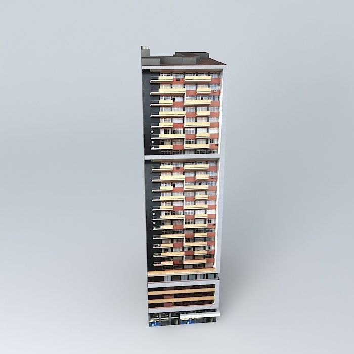 Building Jaguaribe Free 3D model_2