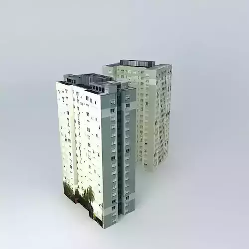 Plaza de Las Torres A and B Free 3D model