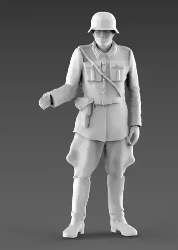  policeman soldier german soldat 3D print model
