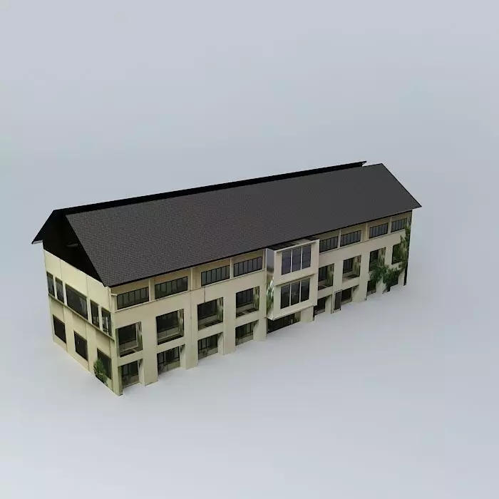 FKM building 02 Free 3D model_0