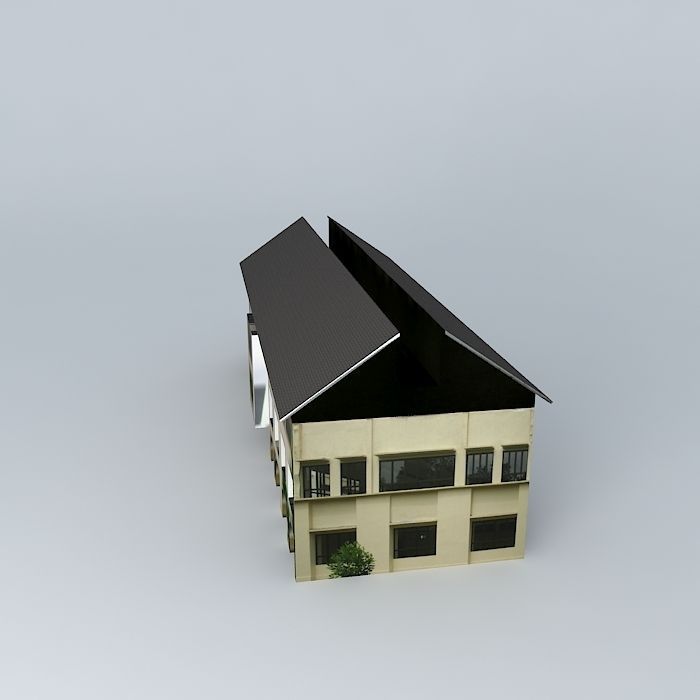 FKM building 02 Free 3D model_2