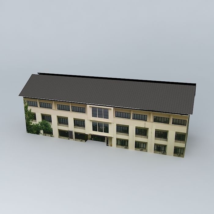 FKM building 02 Free 3D model_1