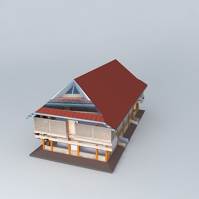 Faculty BUILDING TEACHING Free 3D model_1