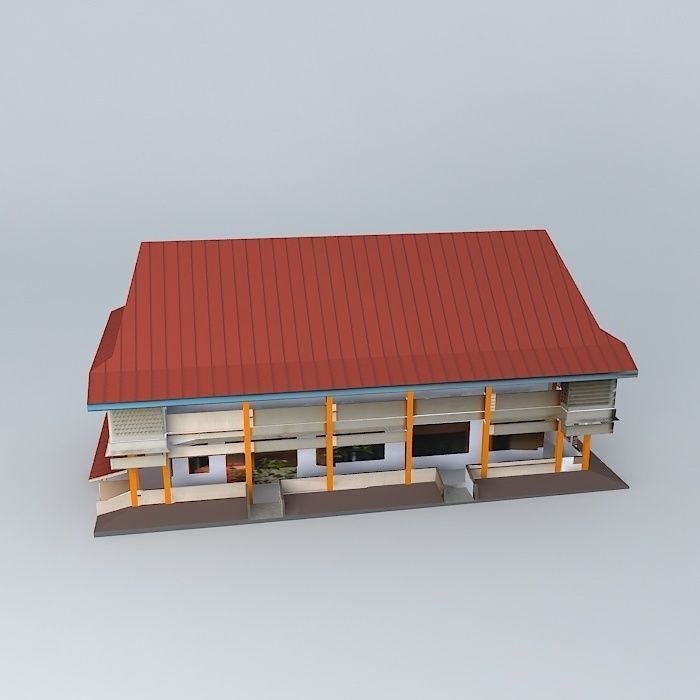 Faculty BUILDING TEACHING Free 3D model_2