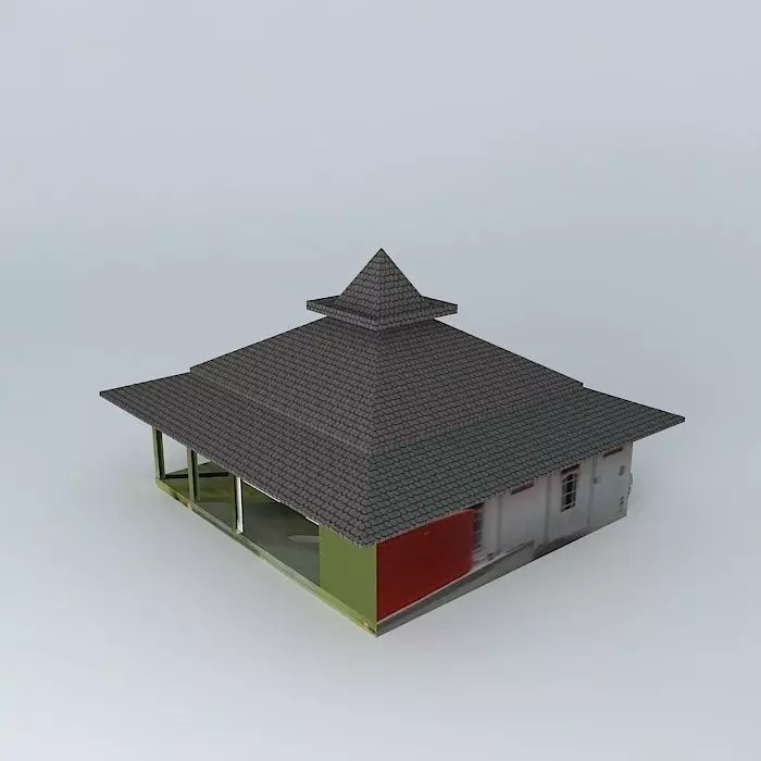 musholla FMIPA Free 3D model_0