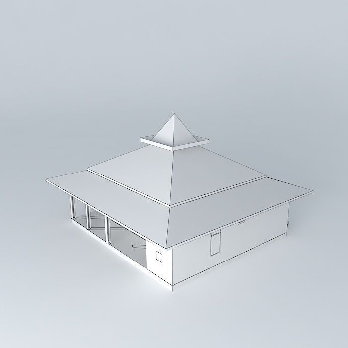 musholla FMIPA Free 3D model_3