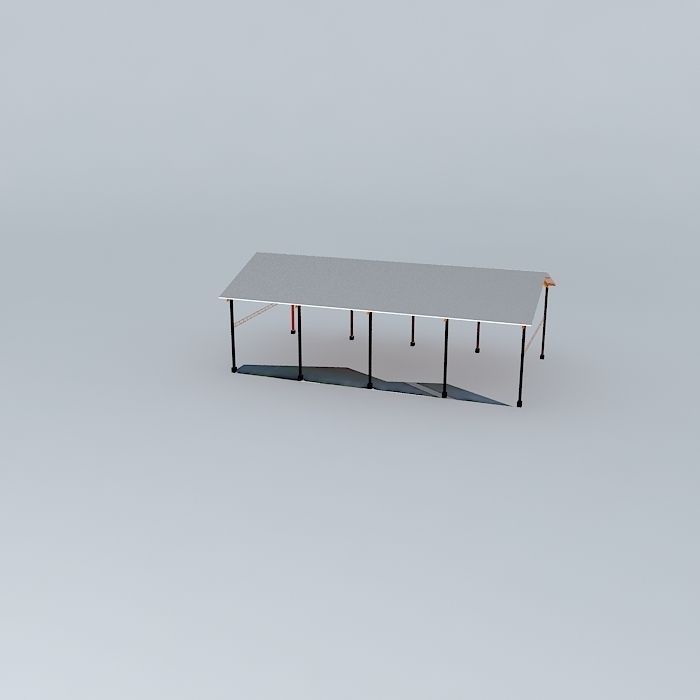 Faculty multipurpose building Free 3D model_1