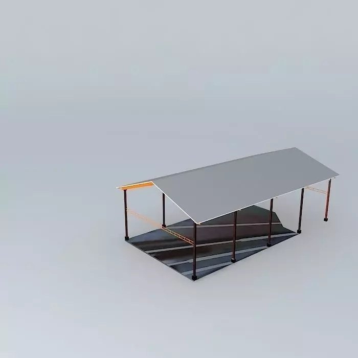 Faculty multipurpose building Free 3D model_0