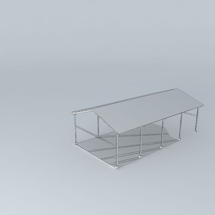 Faculty multipurpose building Free 3D model_3