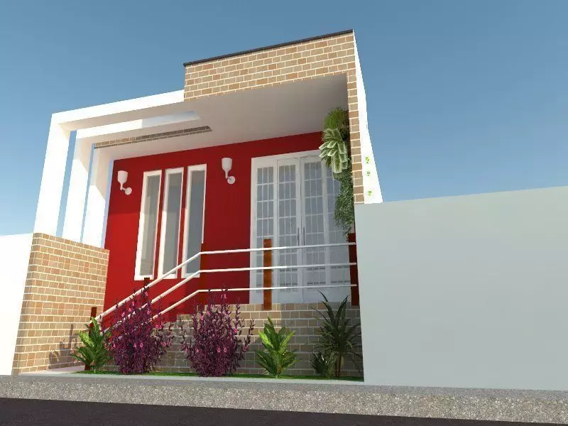 Projeto Fachada Casa Residencial 3D model_0