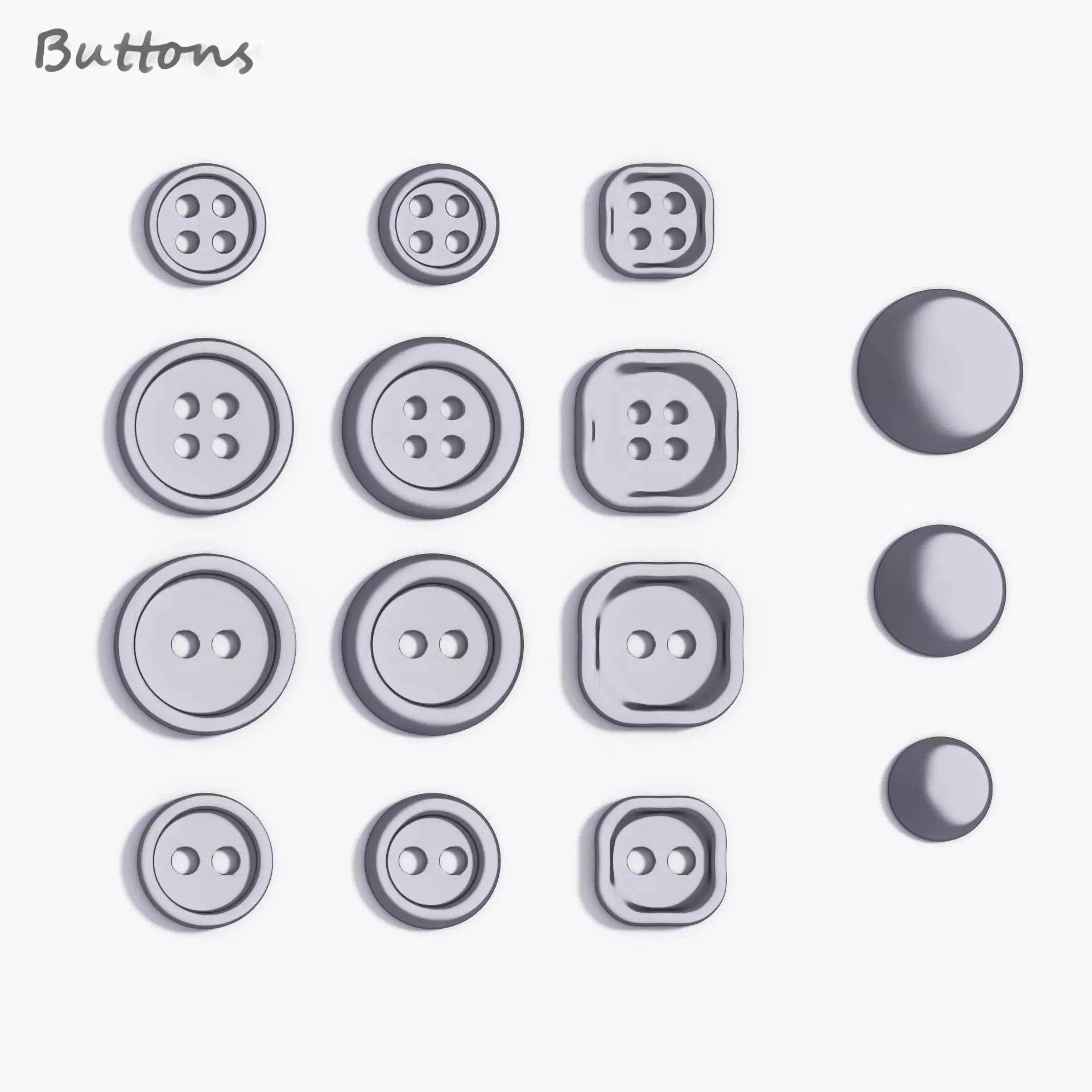 Buttons Free 3D print model