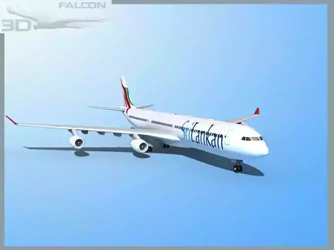 Falcon3D A340-600 Srilankan 3D model