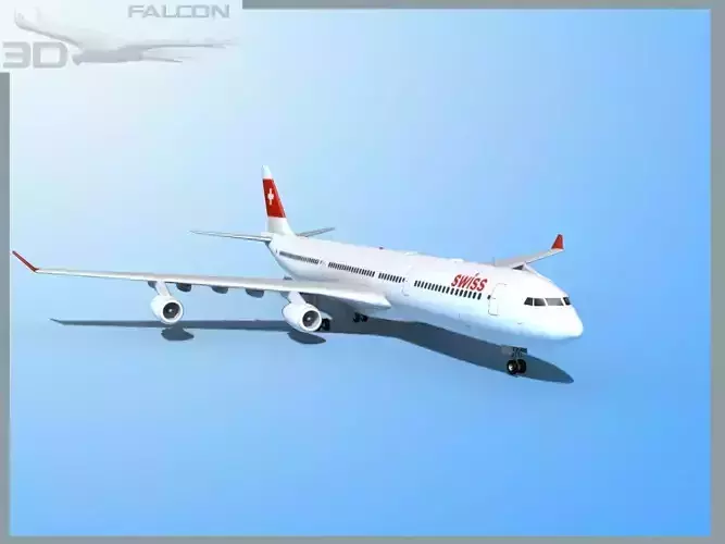 Falcon3D A340-600 Swiss Air 3D model
