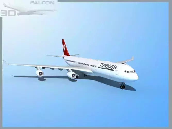 Falcon3D A340-600 Turkish Airlines 3D model
