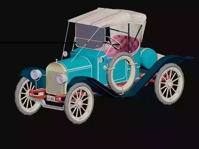 Herreshoff Runabout 1913 Low-poly 3D model