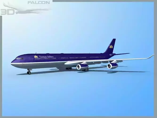 Falcon3D A340-600 Vietnam Airlines 3D model