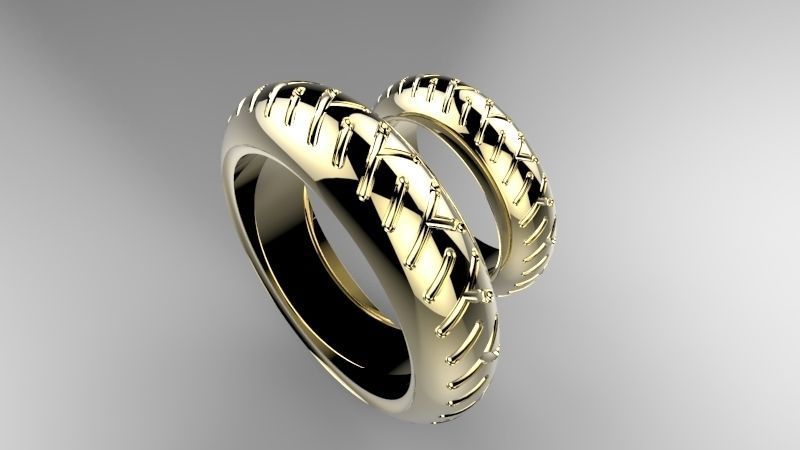 Wedding Ring o103 3D print model_5