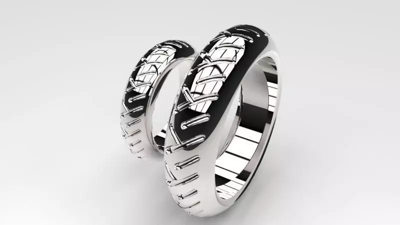 Wedding Ring o103 3D print model_0