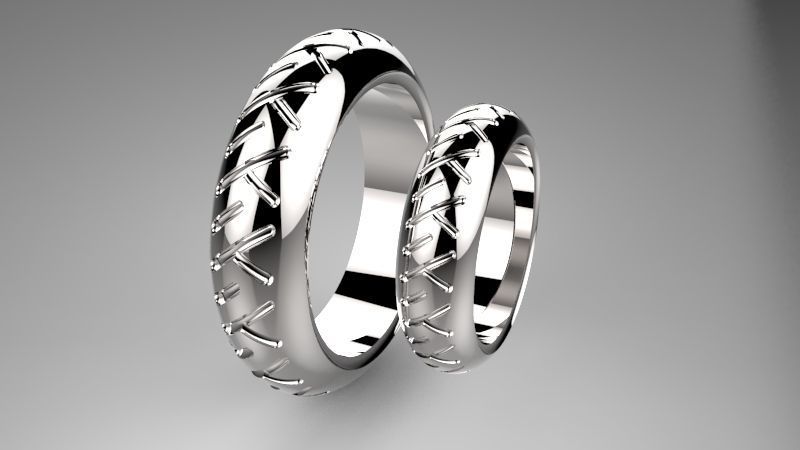 Wedding Ring o103 3D print model_3