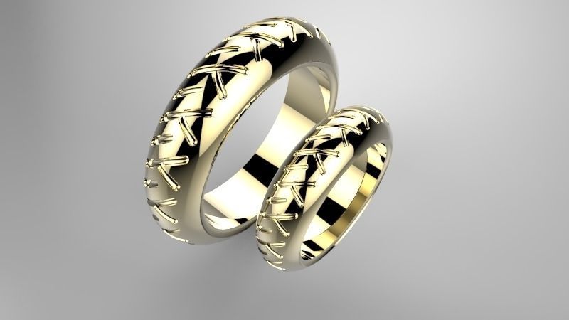 Wedding Ring o103 3D print model_1