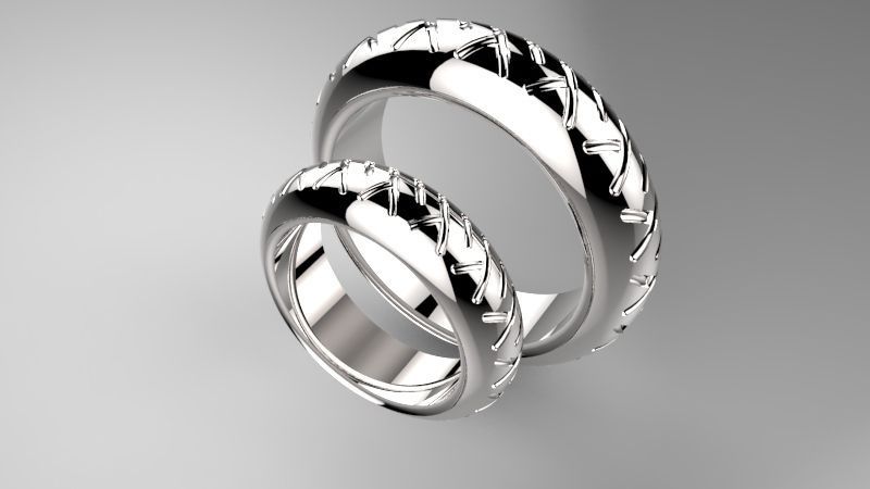 Wedding Ring o103 3D print model_2