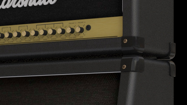 4 Guitars - Gibson Les Paul Stratocaster Telecaster Ibanez 3D model_9