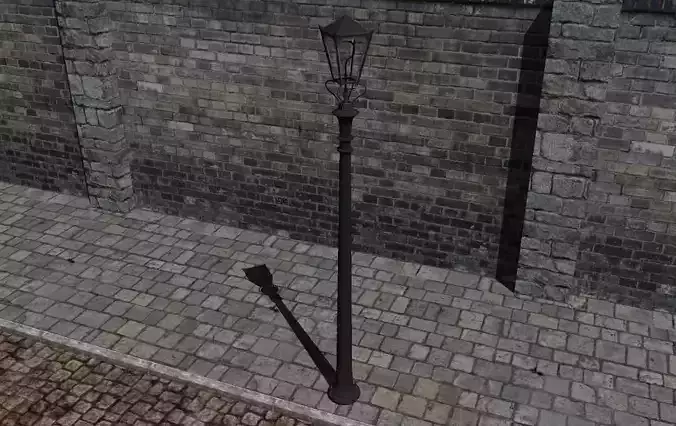 Gas Street Lamp  3D model