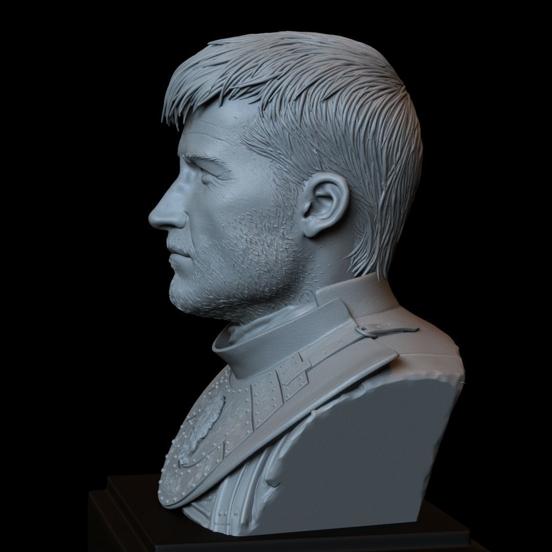 Jaime Lannister from Game of Thrones  bust  200mm 3D print model_11