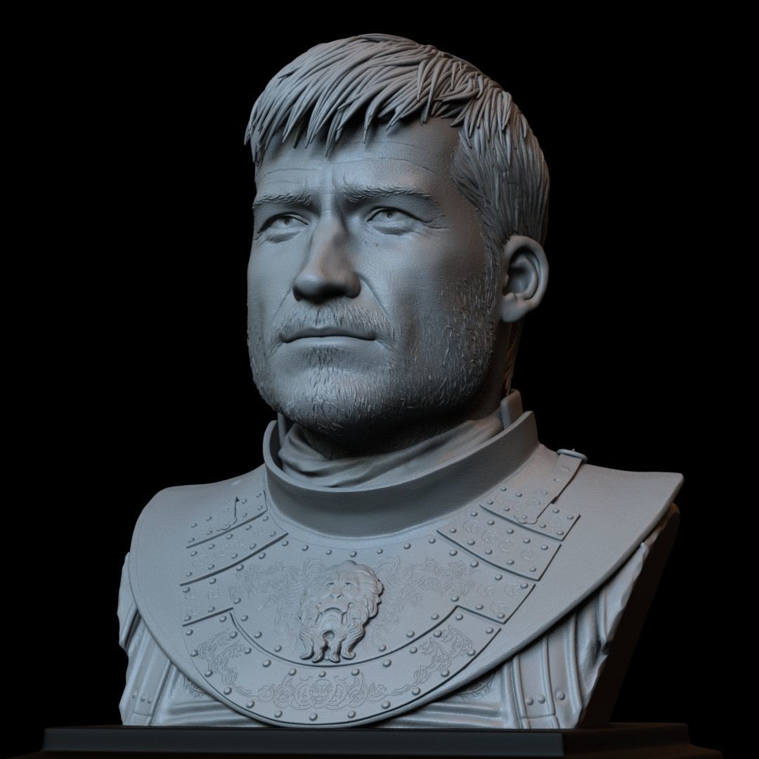Jaime Lannister from Game of Thrones  bust  200mm 3D print model_16