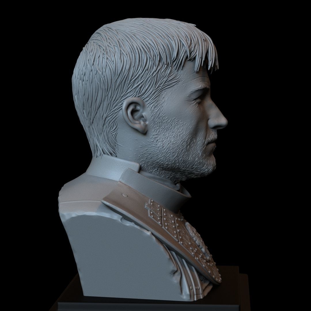 Jaime Lannister from Game of Thrones  bust  200mm 3D print model_12