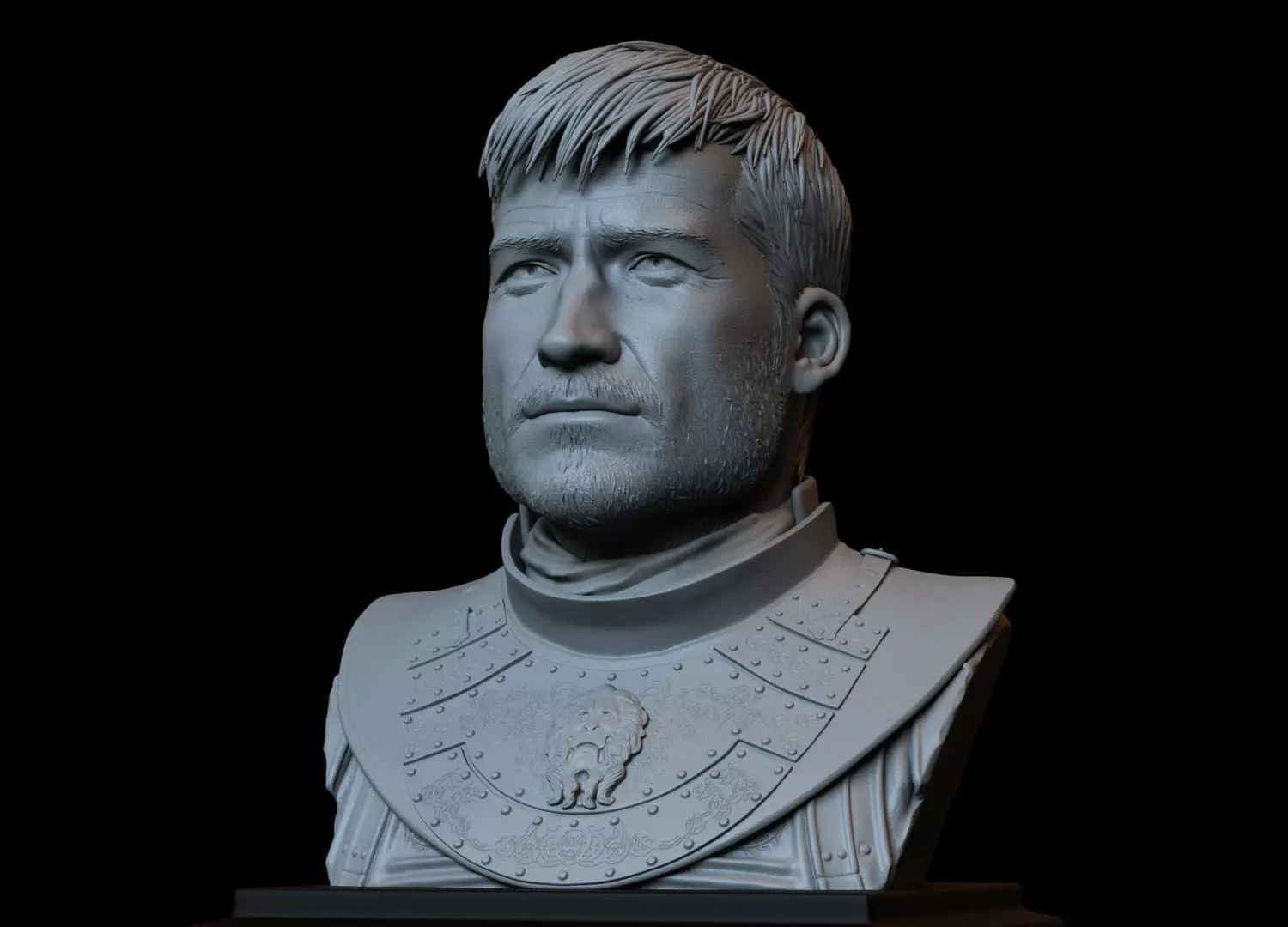 Jaime Lannister from Game of Thrones  bust  200mm 3D print model_0
