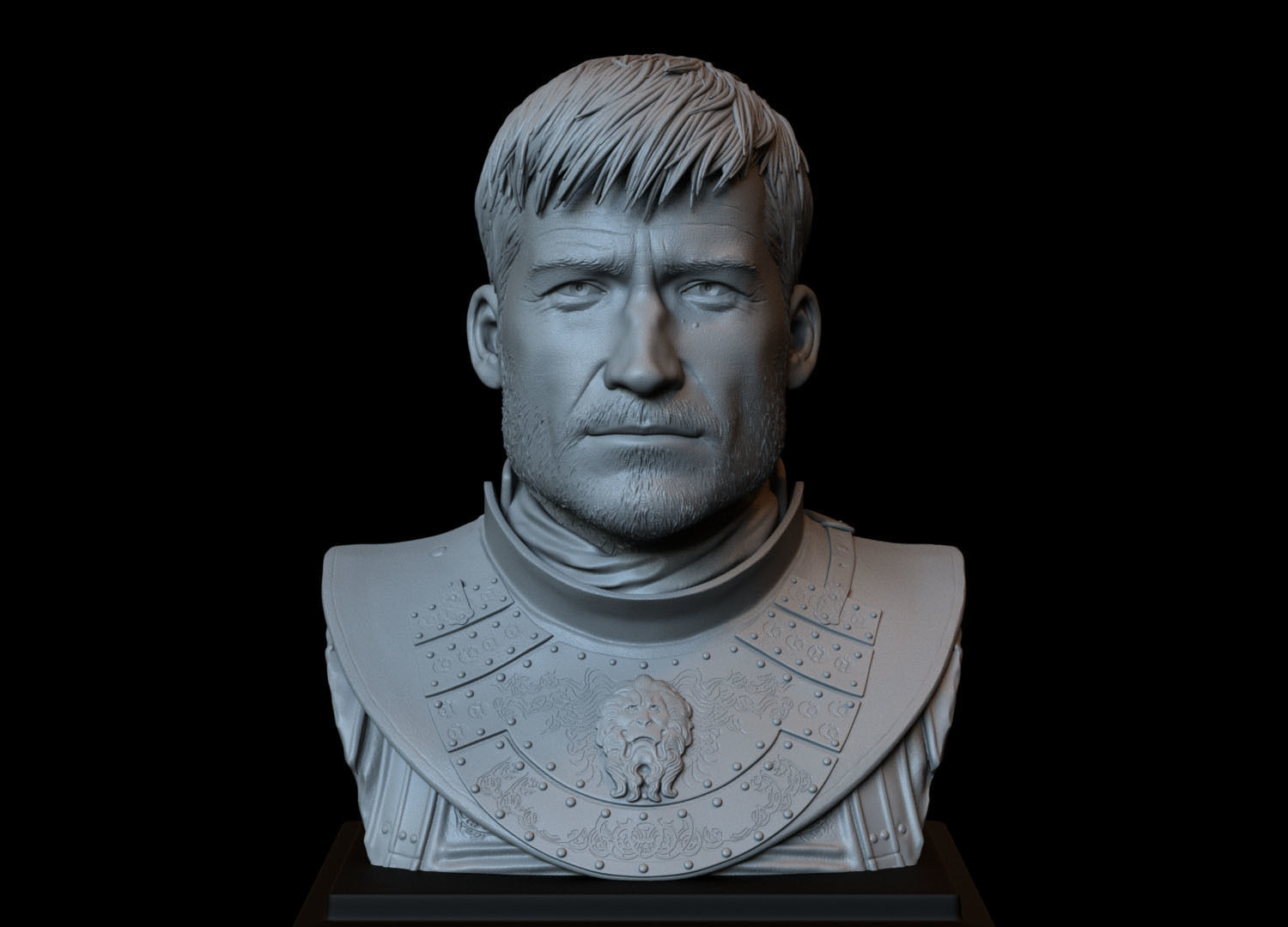 Jaime Lannister from Game of Thrones  bust  200mm 3D print model_2