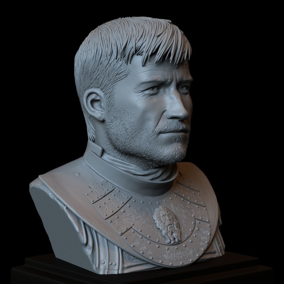 Jaime Lannister from Game of Thrones  bust  200mm 3D print model_10