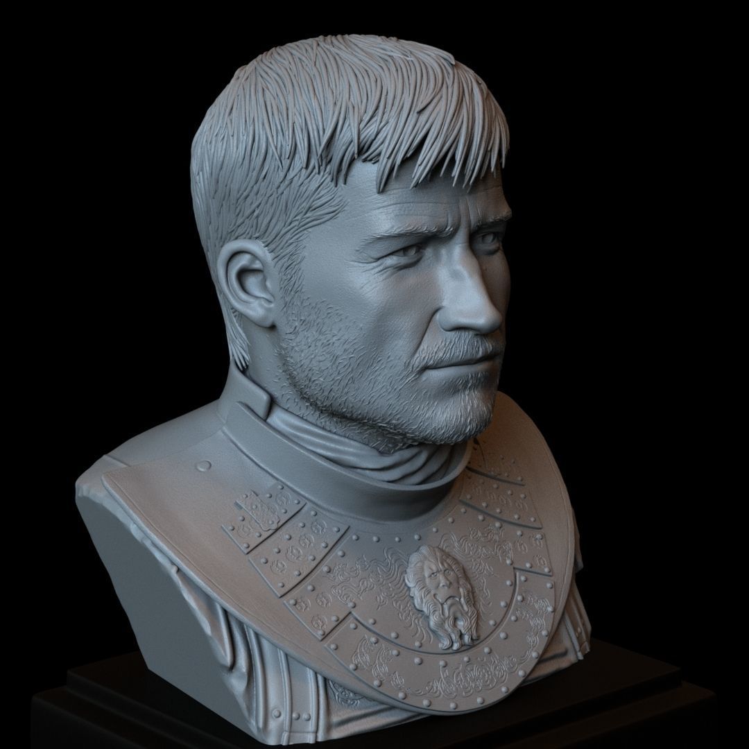 Jaime Lannister from Game of Thrones  bust  200mm 3D print model_15