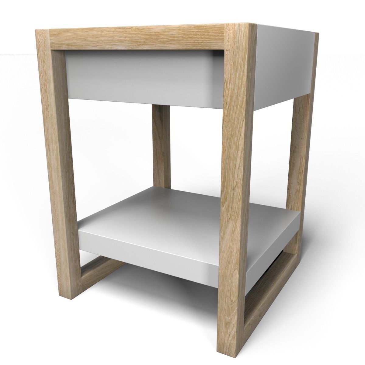 Lark sidetable Low-poly 3D model_2