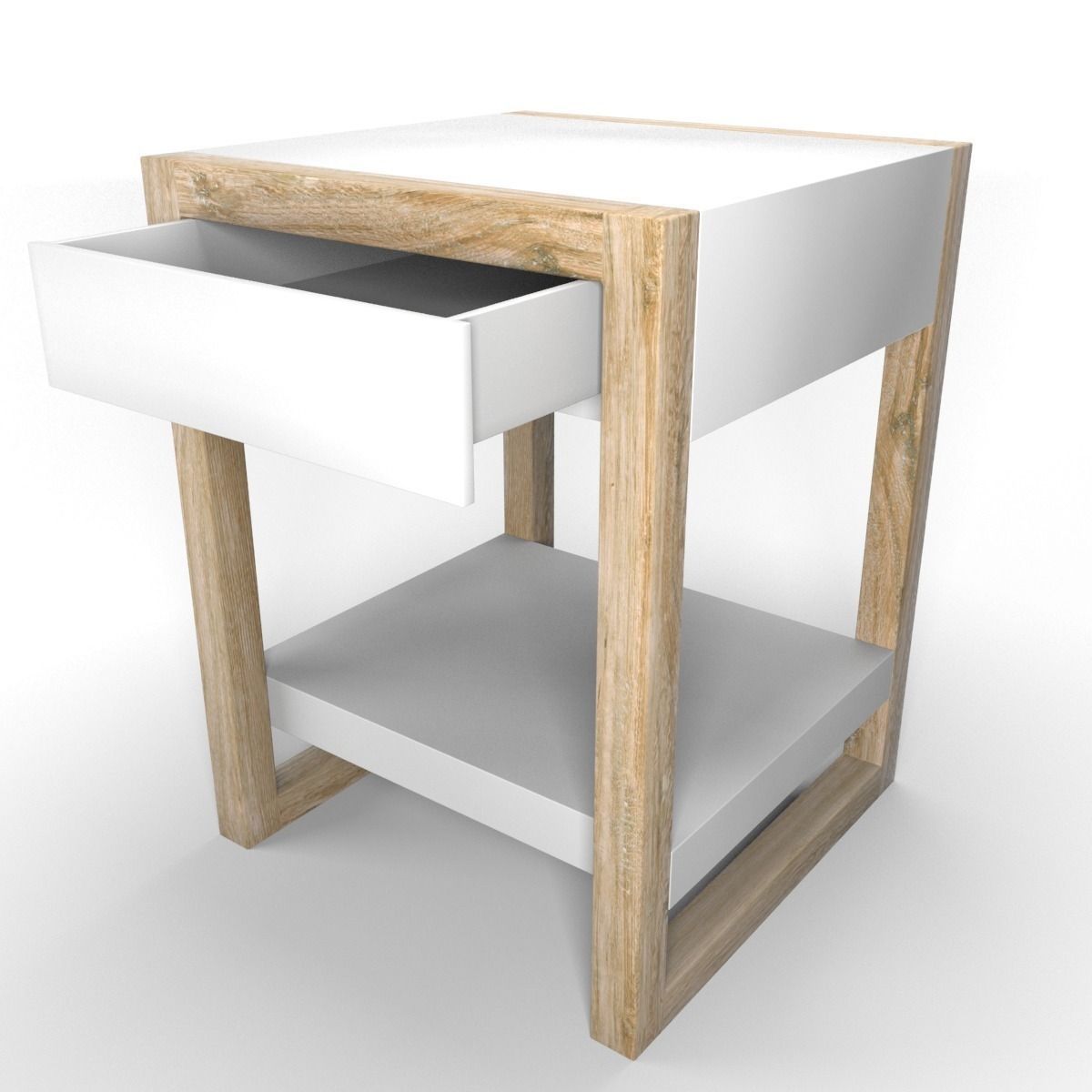 Lark sidetable Low-poly 3D model_0