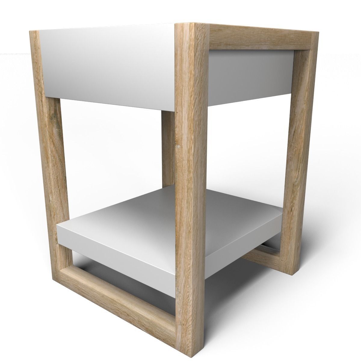 Lark sidetable Low-poly 3D model_4