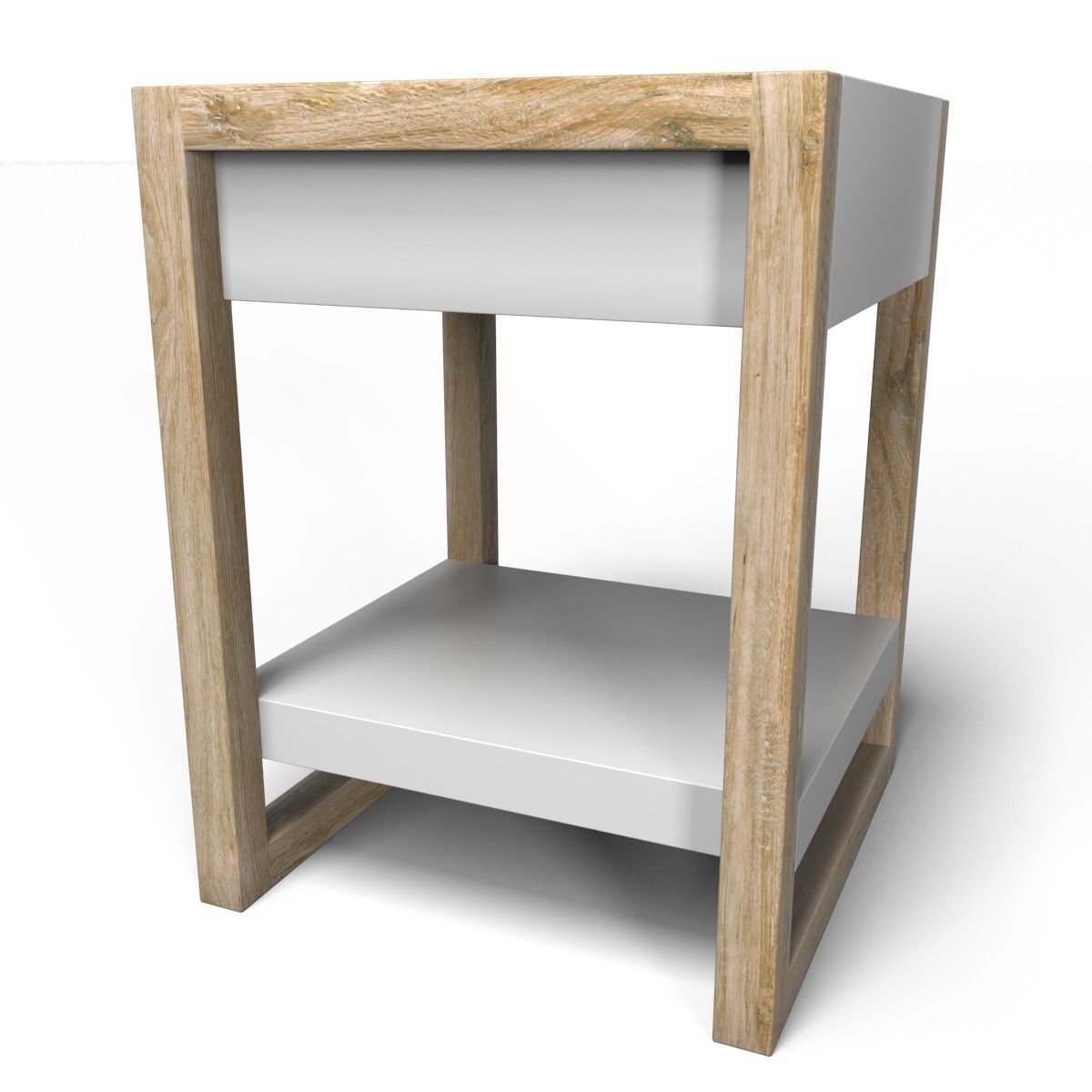 Lark sidetable Low-poly 3D model_5