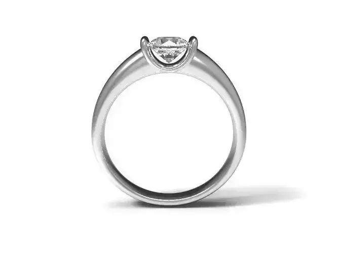 Engagement ring with diamond