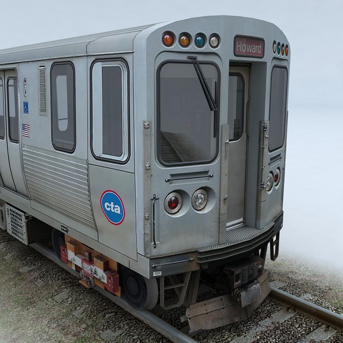 CTA 5000 train Low-poly 3D model_7