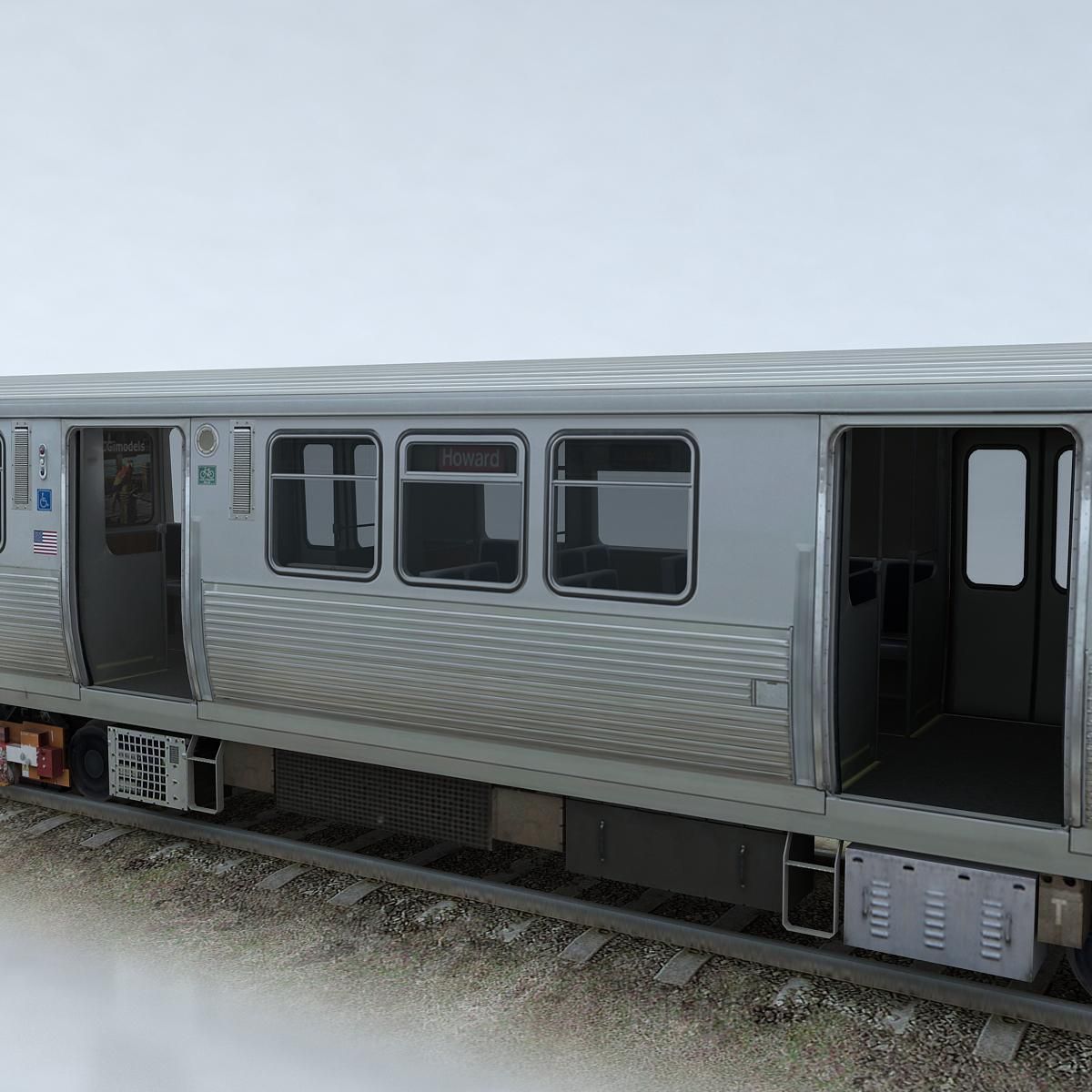 CTA 5000 train Low-poly 3D model_1