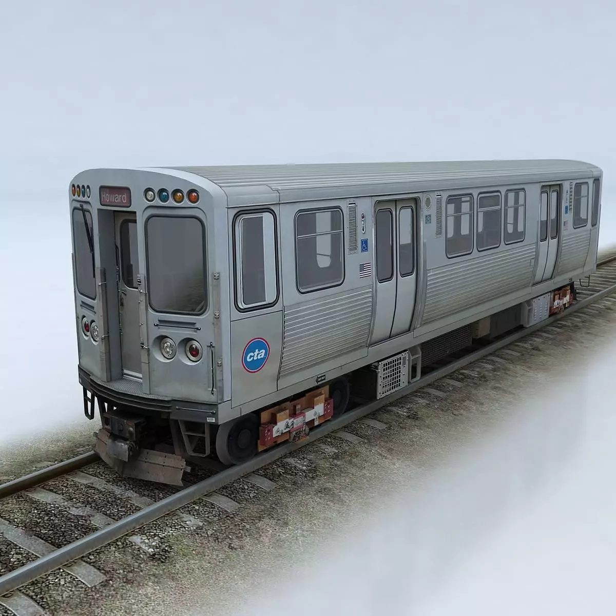 CTA 5000 train Low-poly 3D model_0