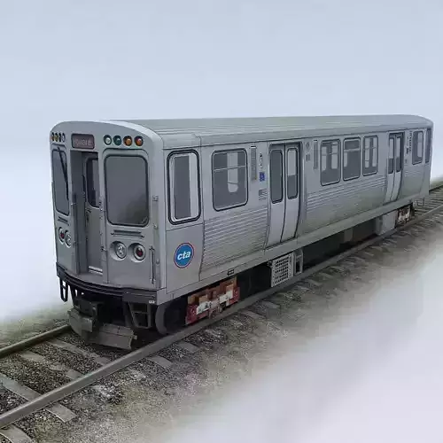 CTA 5000 train Low-poly 3D model