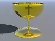 Chalice golden Free 3D model