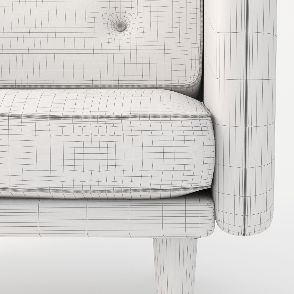 Fredericia No 1 Armchair 3D model_4