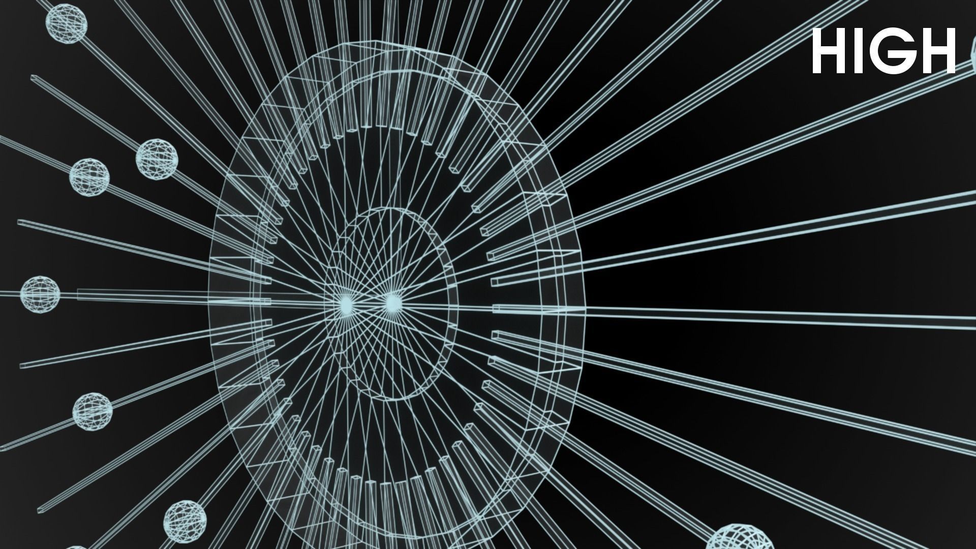 Modern clock Low-poly 3D model_23