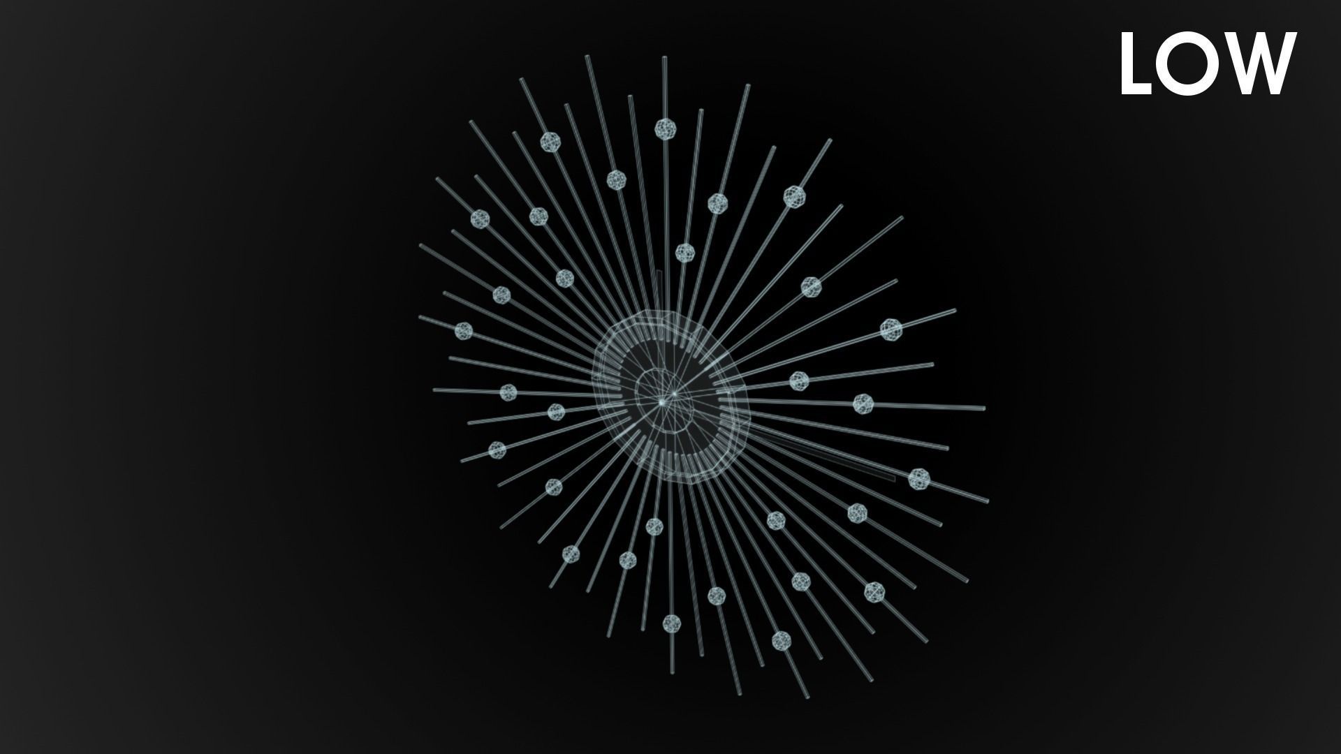 Modern clock Low-poly 3D model_18